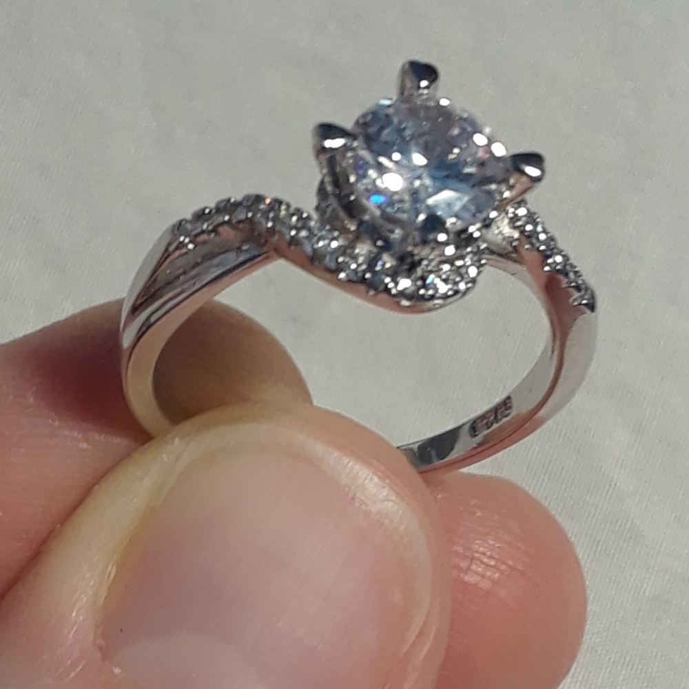Cubic Zirconia Ring CZ s925 New